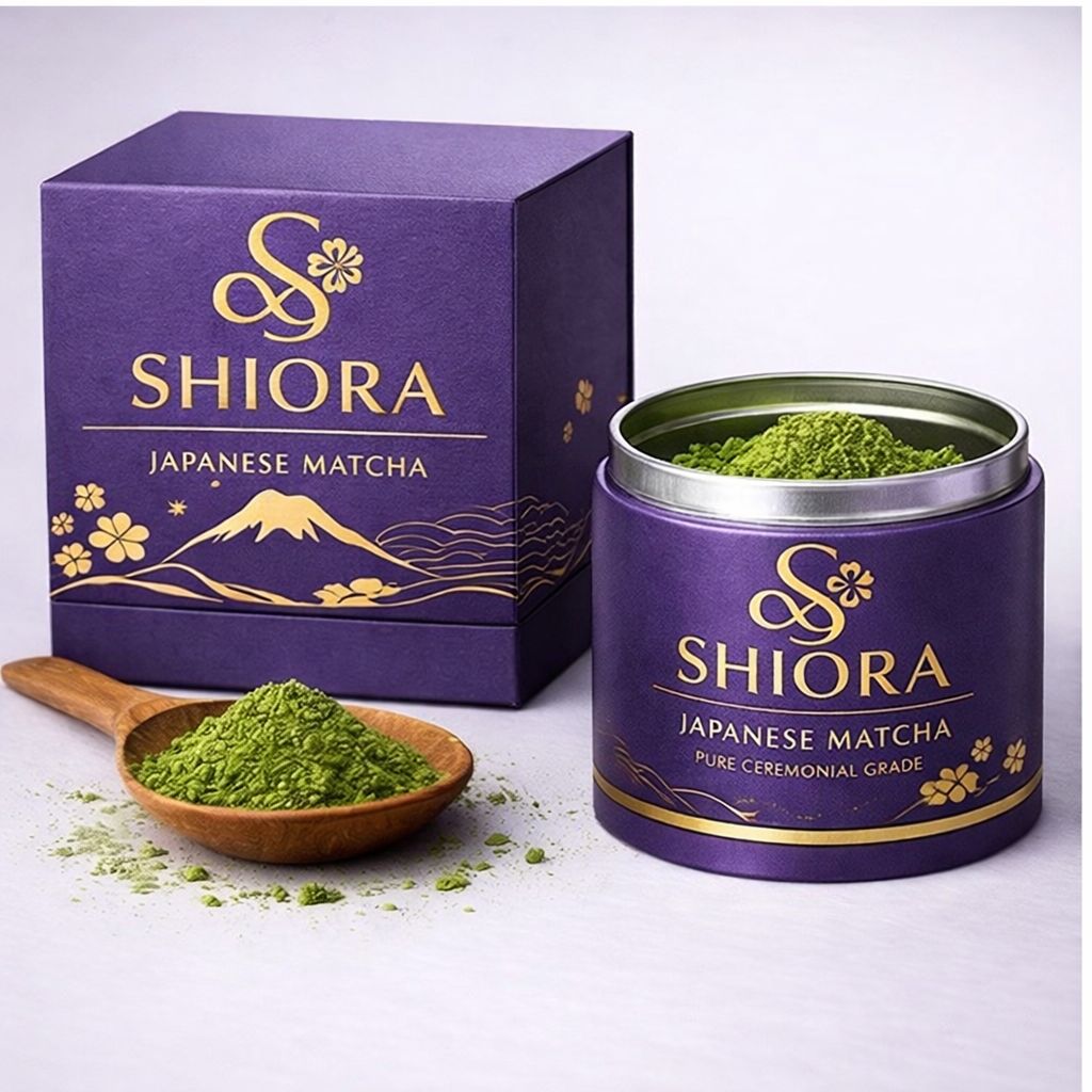 Shiora Matcha package open